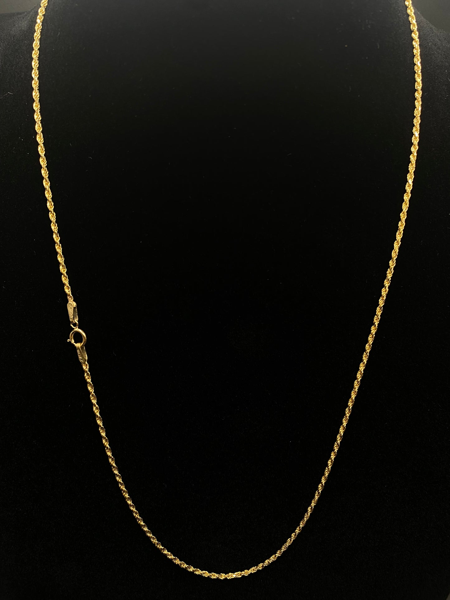 Cadena torzal de oro solido 10k