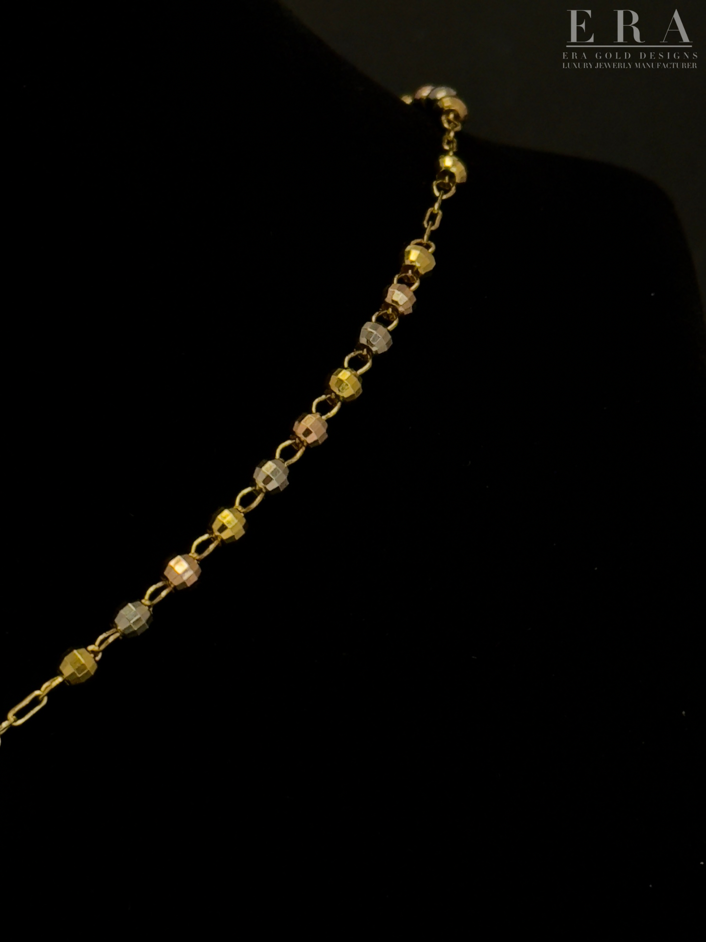 Rosario de oro florentino importado 10k 🇪🇸
(oro blanco, oro rosa y oro dorado)