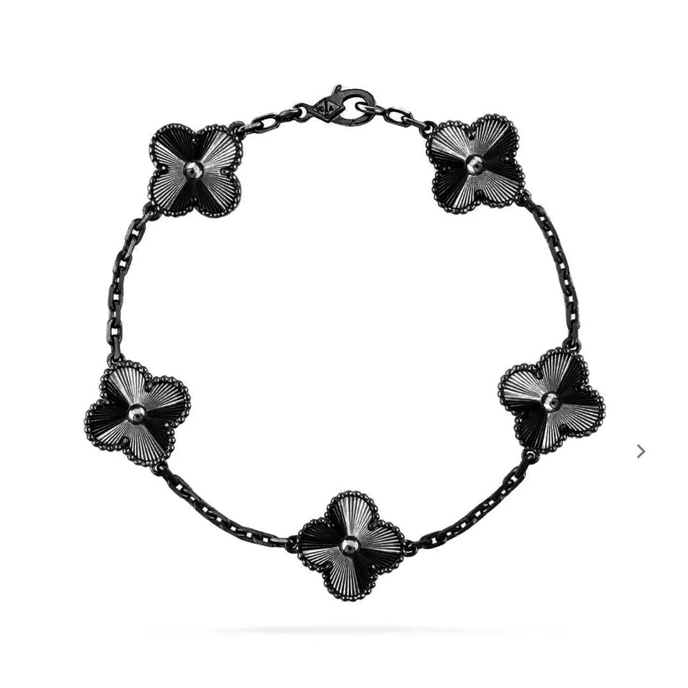 Pulsera Vintage VCA Trébol full black