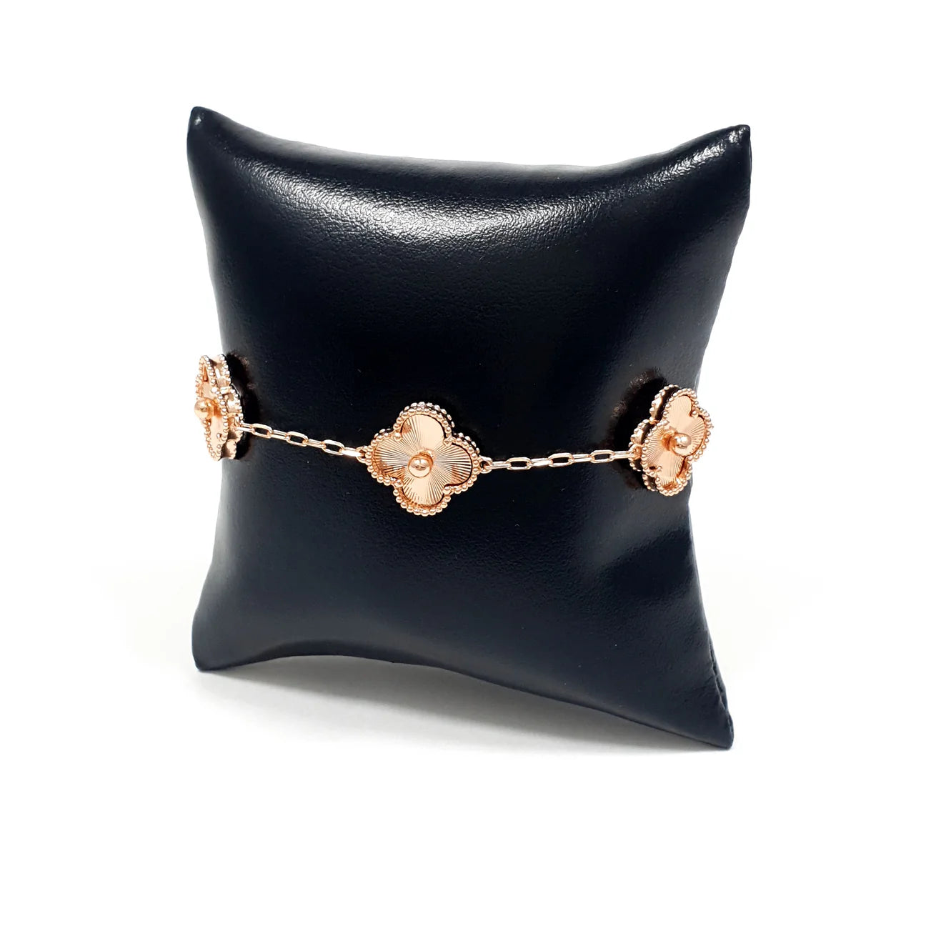 Pulsera Vintage VCA Trébol full oro rosa