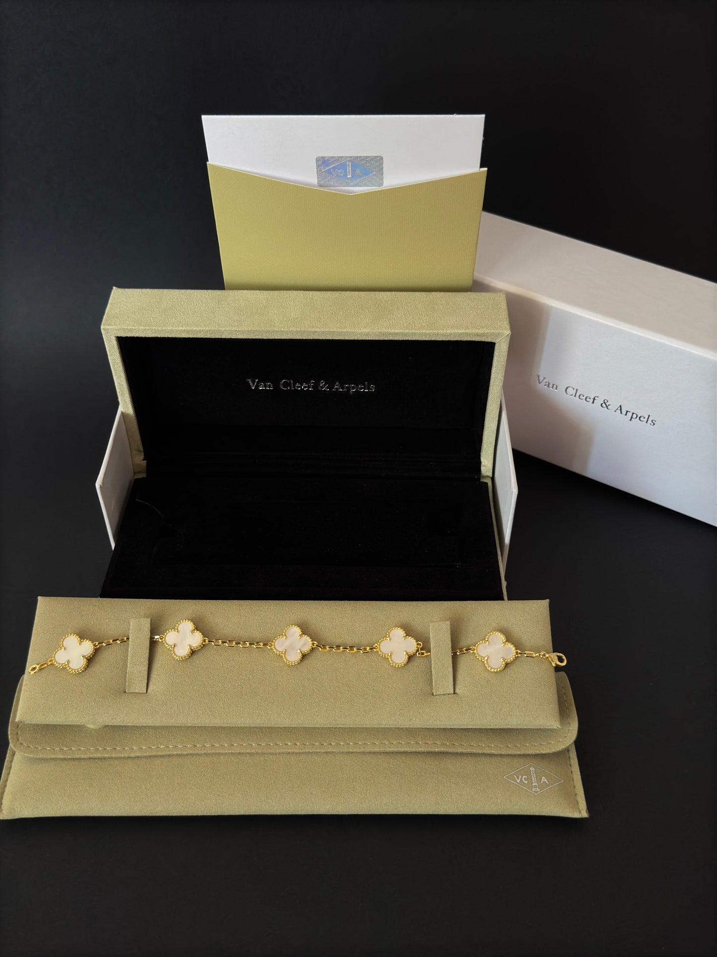 Pulsera Vintage VCA Nácar