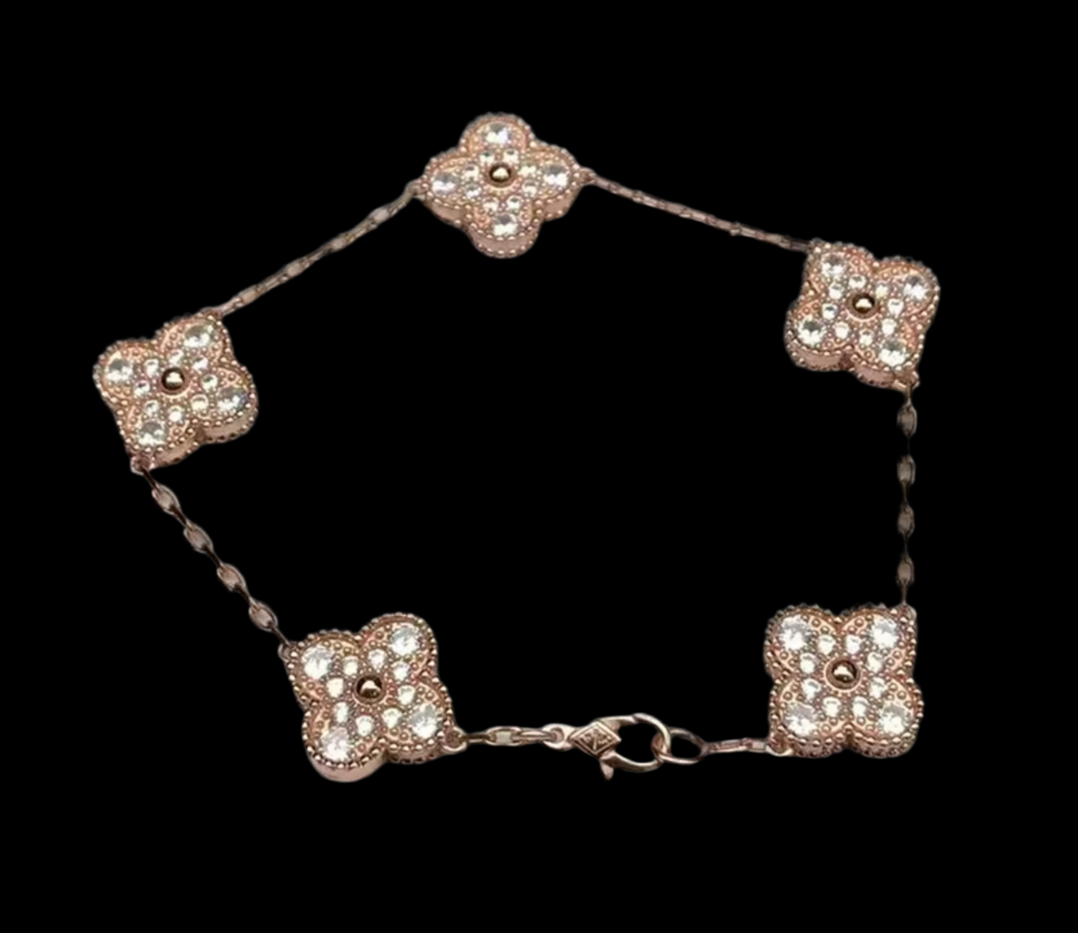 Pulsera Vintage VCA Trébol oro rosa/Diamonds