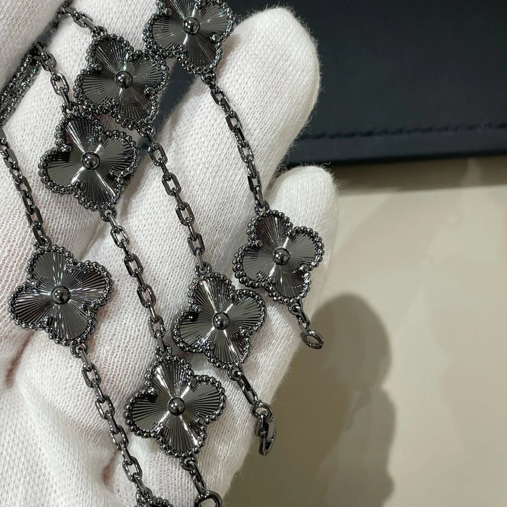 Pulsera Vintage VCA Trébol full black