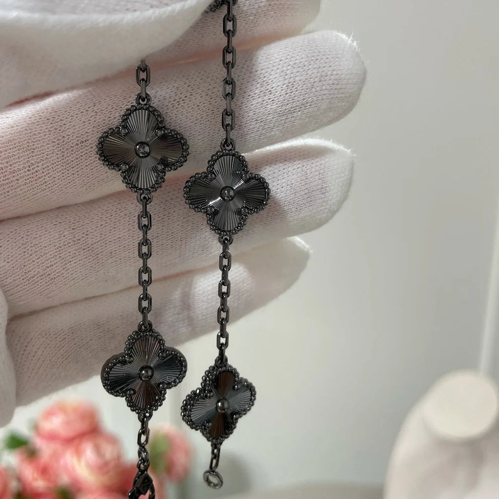 Pulsera Vintage VCA Trébol full black