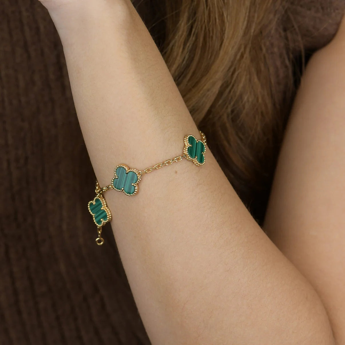 Pulsera Vintage VCA Malaquita