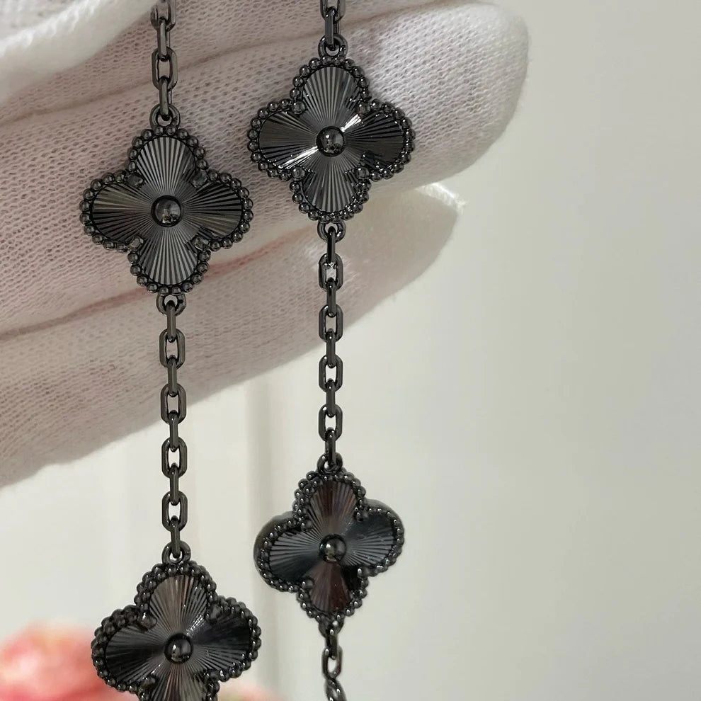 Pulsera Vintage VCA Trébol full black