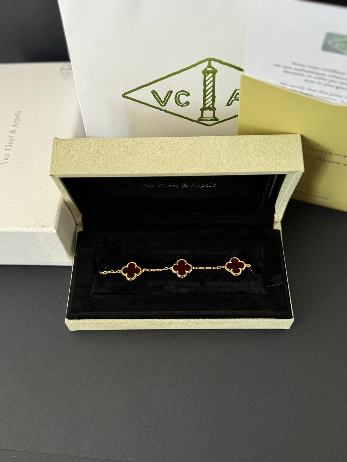 Pulsera Vintage VCA Cornalina