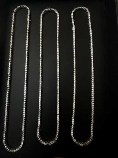 Cadena Tenis de Plata 925 con Moissanita