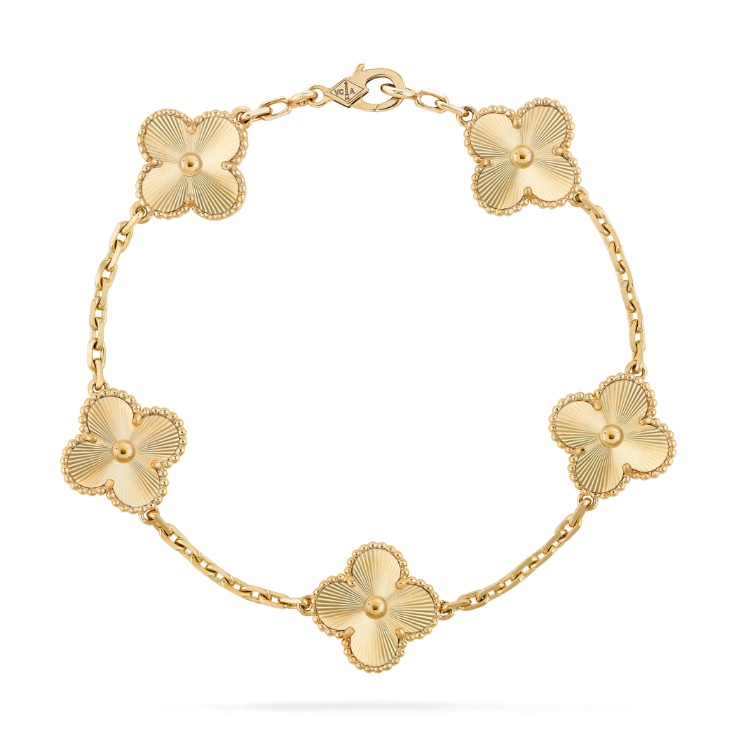 Pulsera Vintage VCA Trébol full oro