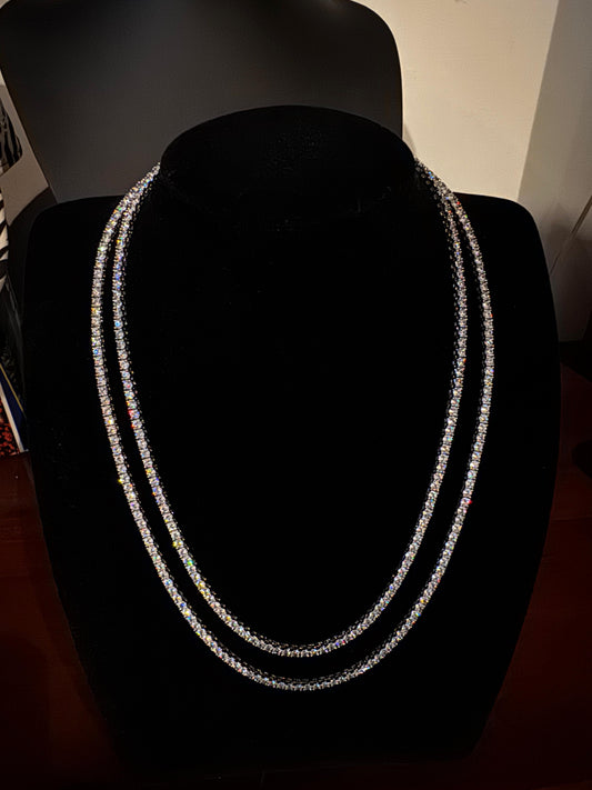 Cadena Tenis de Plata 925 con Moissanita