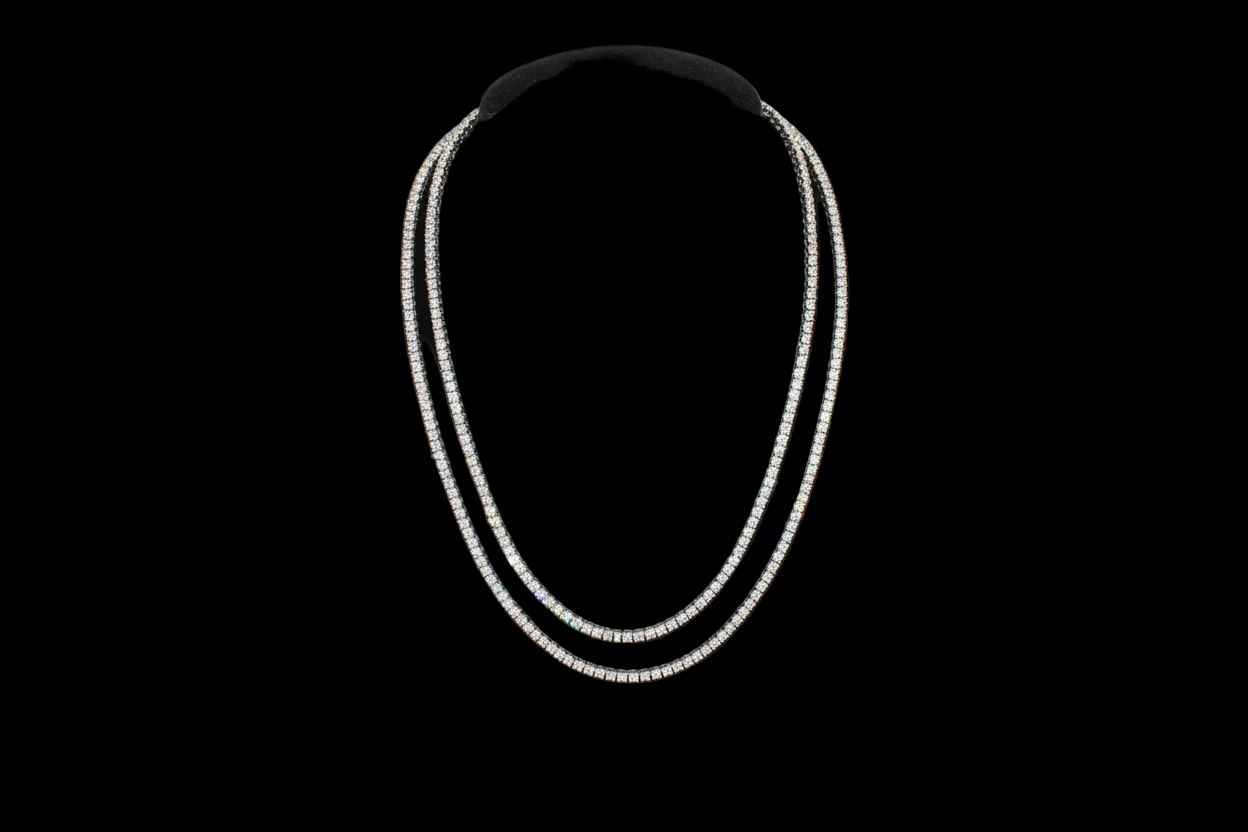 Cadena Tenis de Plata 925 con Moissanita