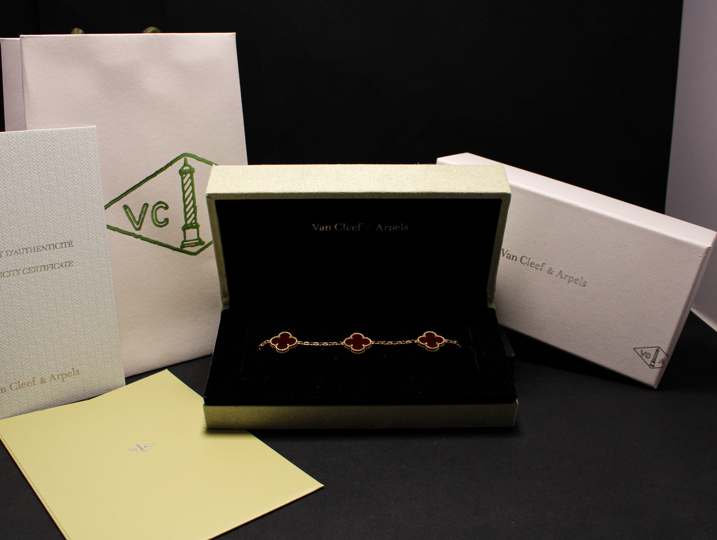 Pulsera Vintage VCA Cornalina