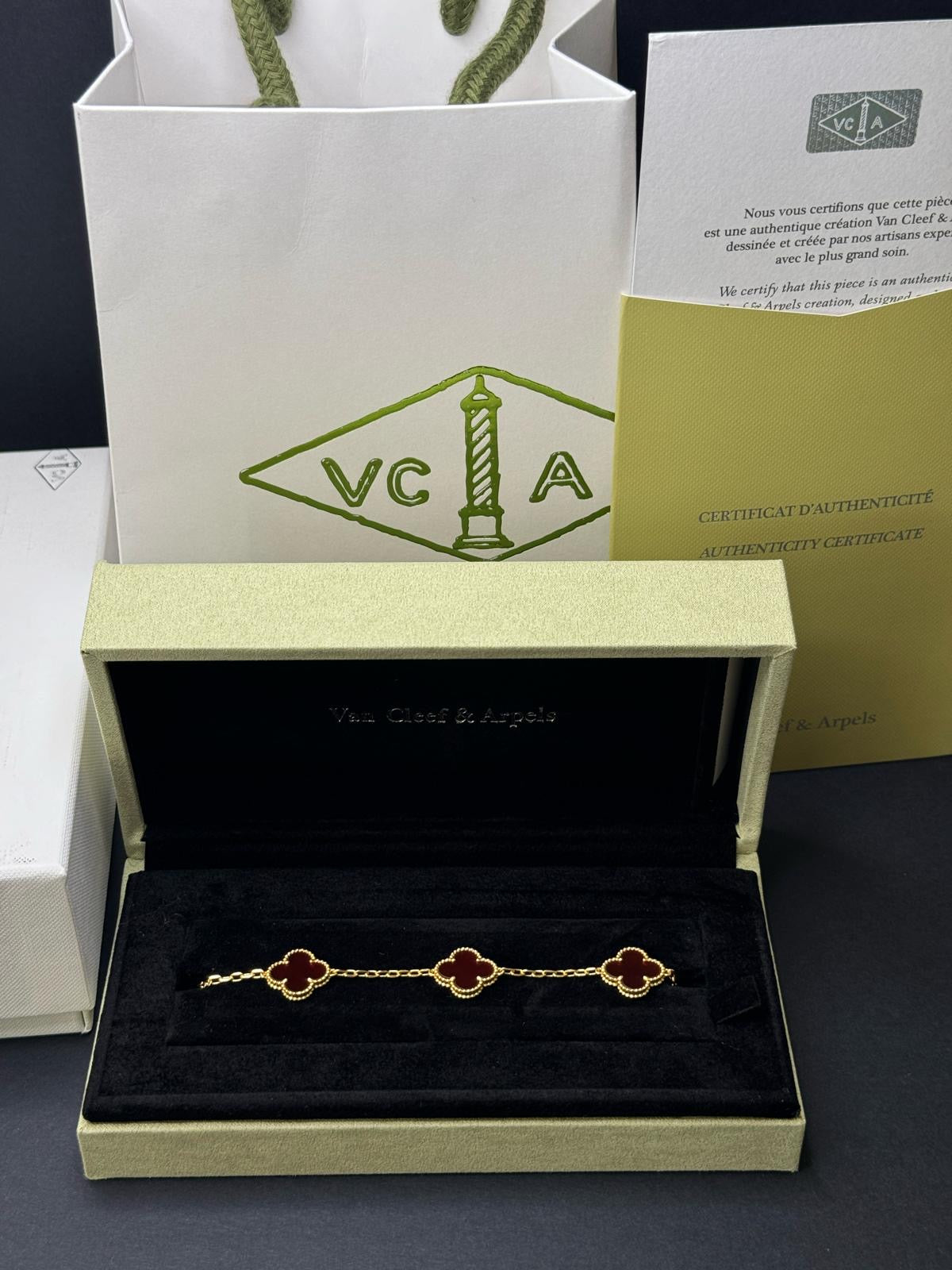 Pulsera Vintage VCA Cornalina