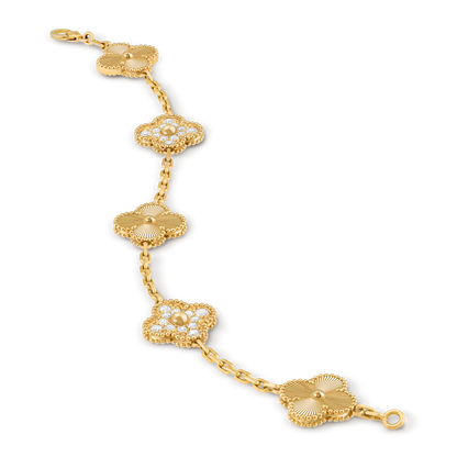 Pulsera Vintage gold/zirconias