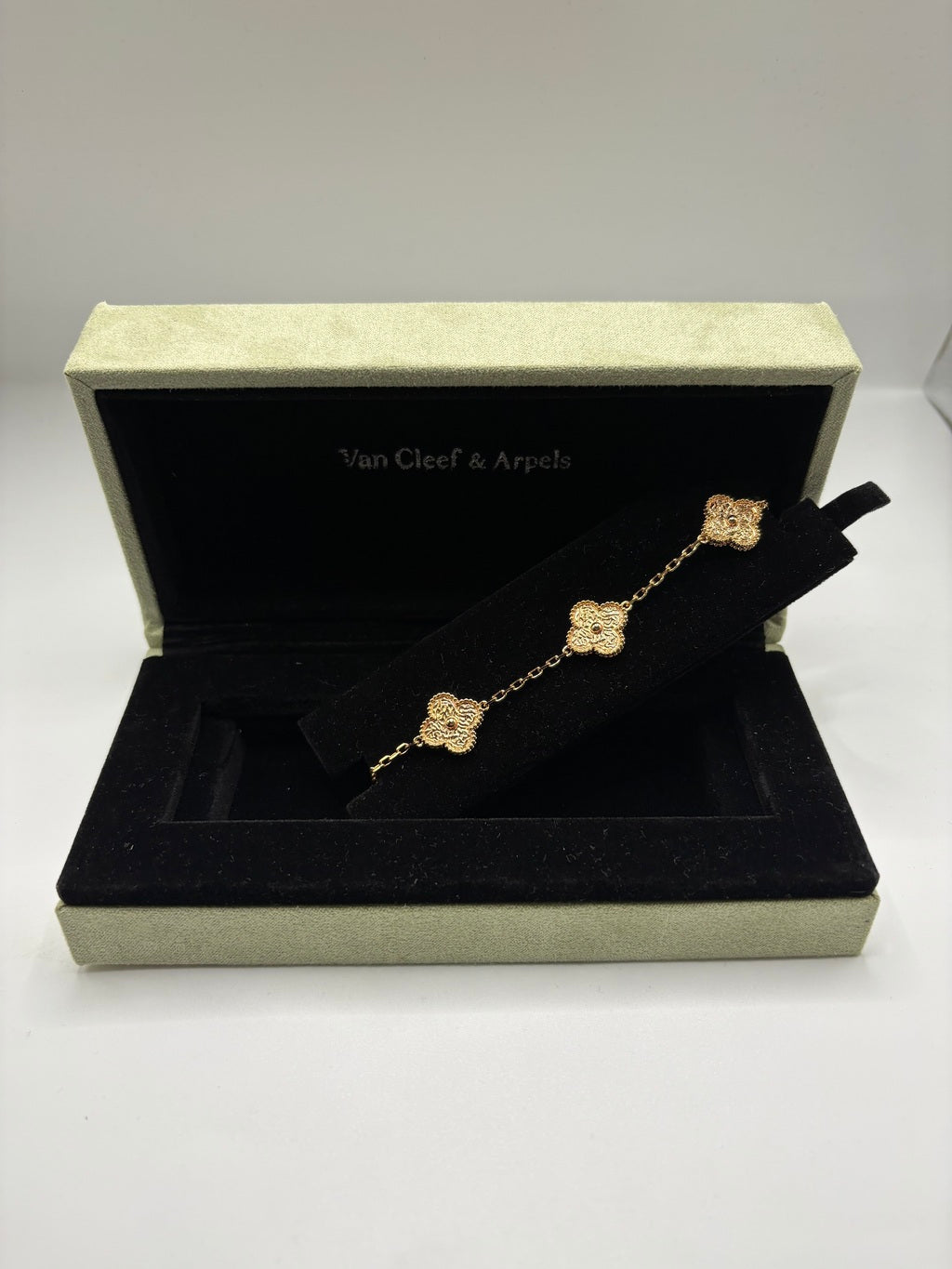 Pulsera Vintage VCA trébol oro rosa